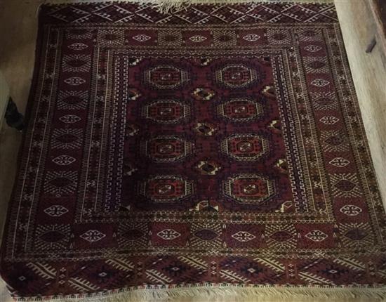 Bokhara red ground rug